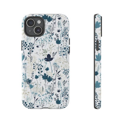 Serene Blue Wildflower - Phone Case