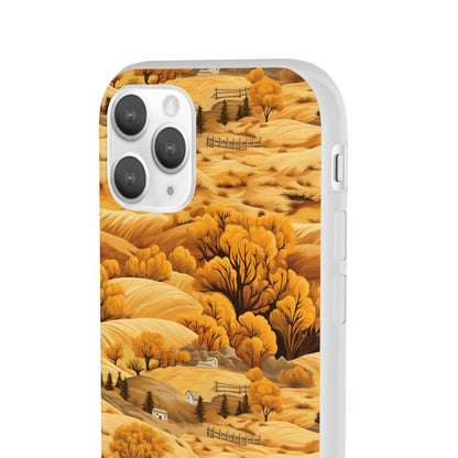 Rural Rhapsody: Early Autumn Farm Tales - Flexible Phone Case