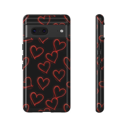 Neon Heartbeat - Phone Case