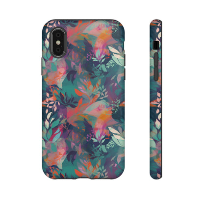 Botanical Bliss - Stylized Abstract Flower Design Tough Phone Case