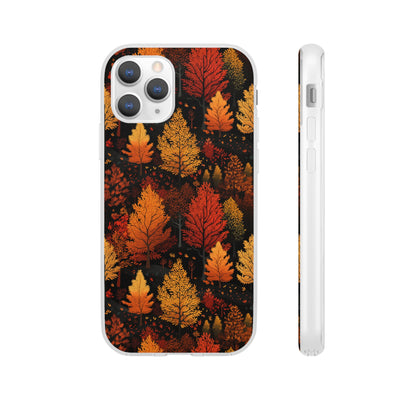 Bronzed Forest: A Chromatic Landscape - Flexible Phone Case