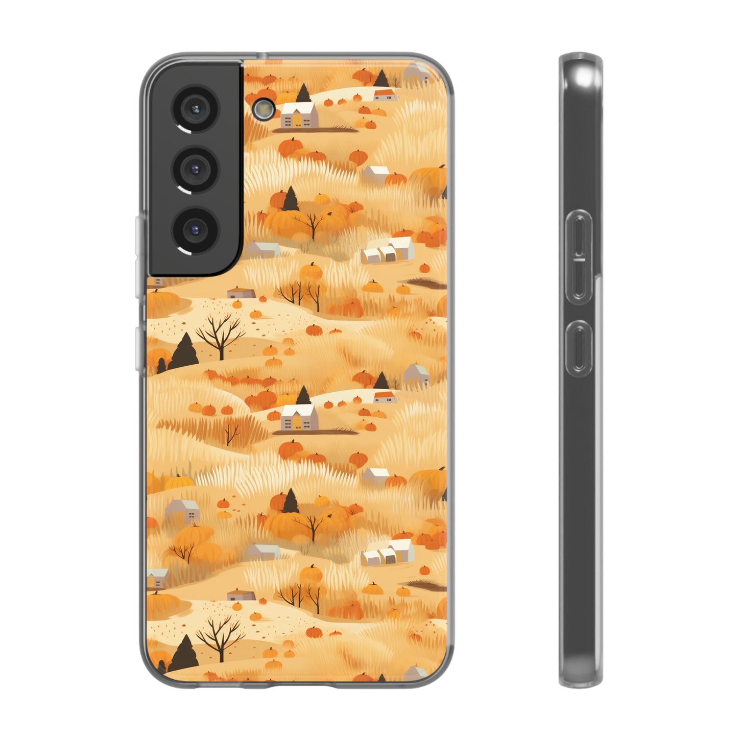 Harvest Homestead: Whimsical Autumn Villages - Flexible Phone Case