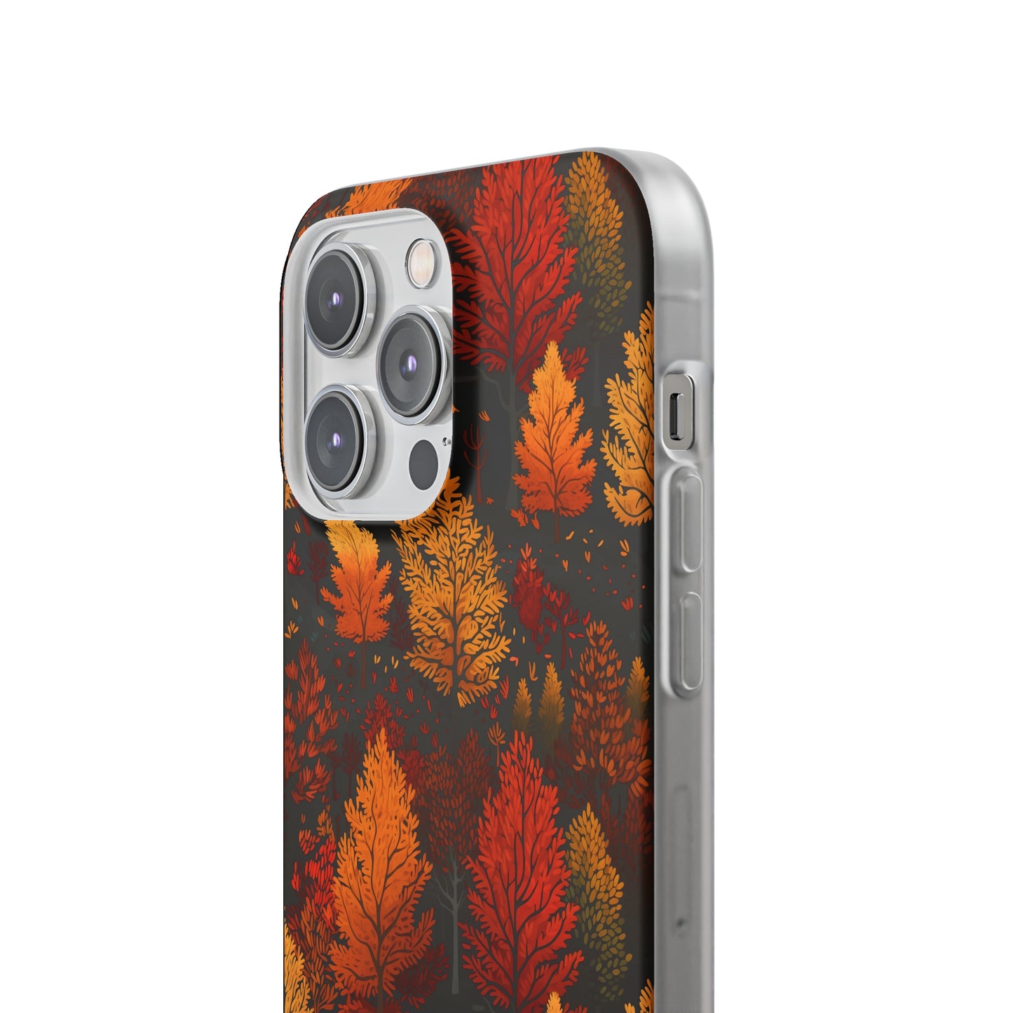 Bronzed Forest: A Chromatic Landscape - Flexible Phone Case