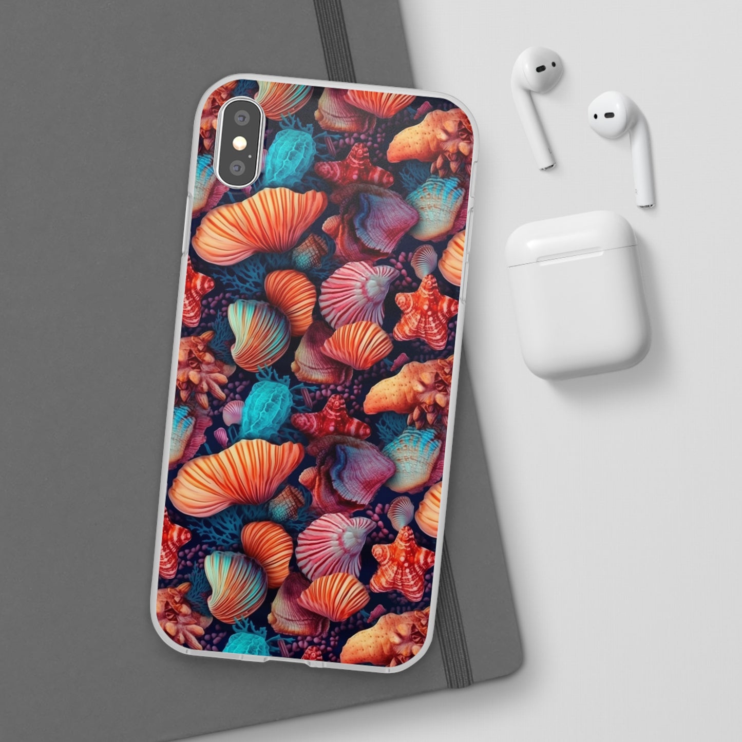 Vibrant Shallow Seascape - Flexible Phone Case Phone Case Pattern Symphony iPhone XS MAX with gift packaging  