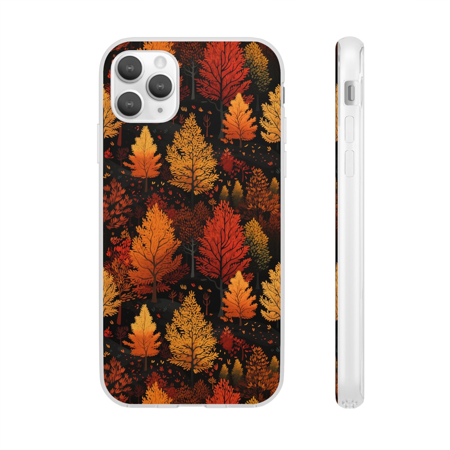 Bronzed Forest: A Chromatic Landscape - Flexible Phone Case