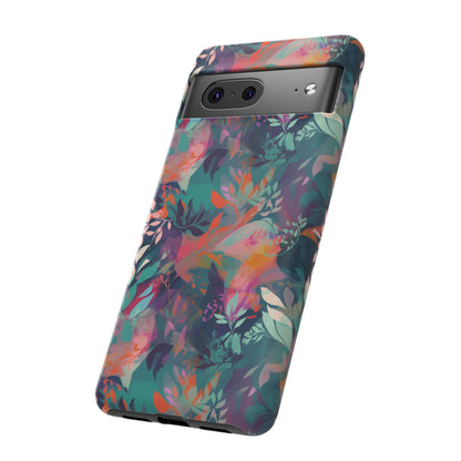 Botanical Bliss - Stylized Abstract Flower Design Tough Phone Case