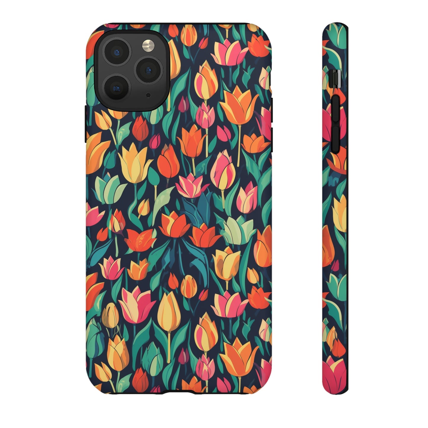 Tulip Medley Tough Phone Case - Vibrant Spring Floral Design