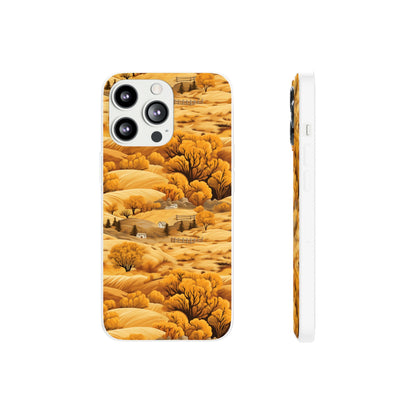 Rural Rhapsody: Early Autumn Farm Tales - Flexible Phone Case