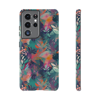 Botanical Bliss - Stylized Abstract Flower Design Tough Phone Case