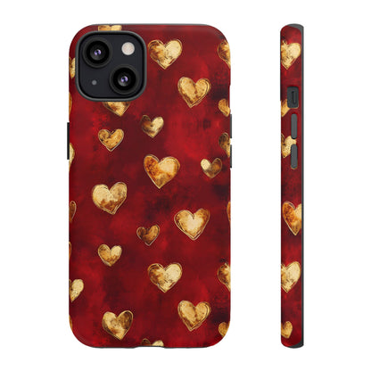 Midas Touch: Gilded Hearts - Phone Case