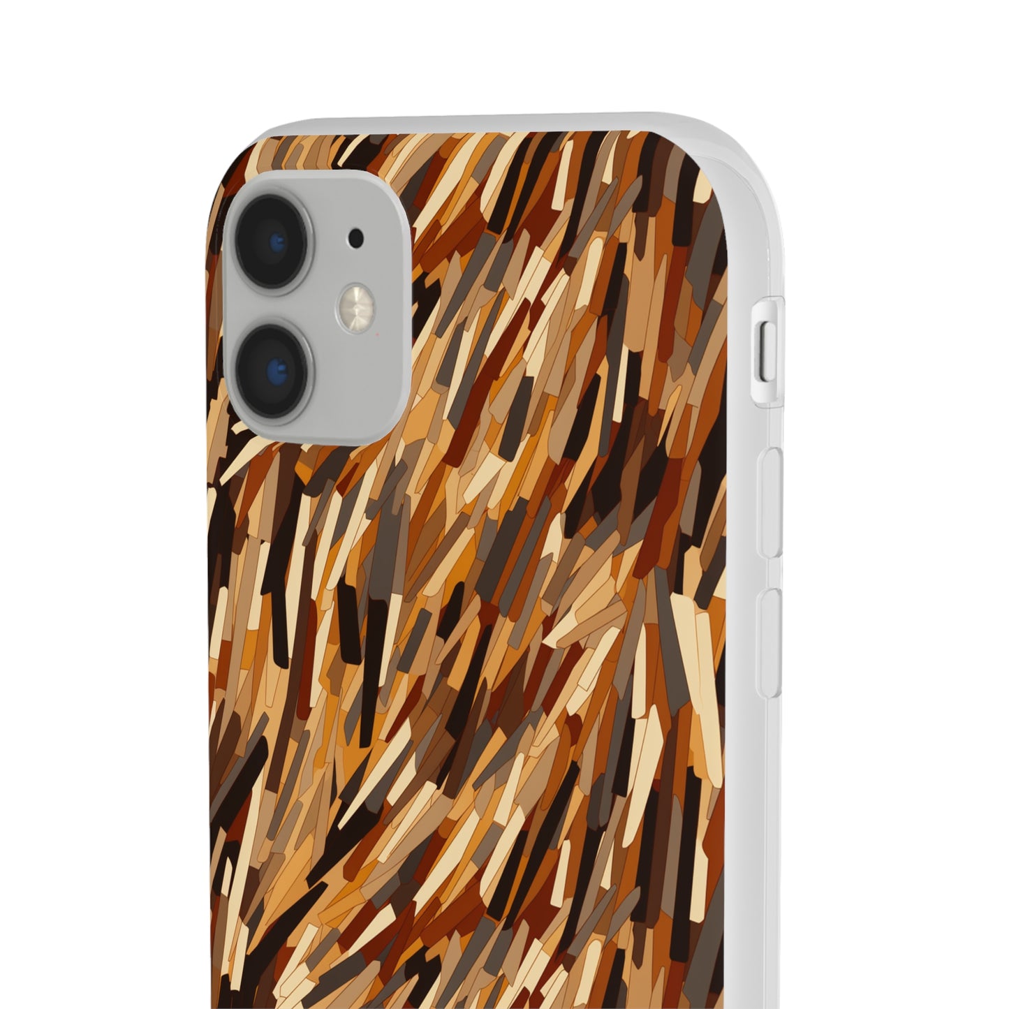 Fragmented Forest: Autumn's Abstract Palette Flexible Phone Case