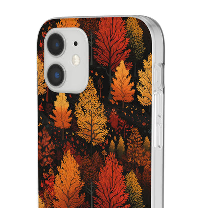 Bronzed Forest: A Chromatic Landscape - Flexible Phone Case