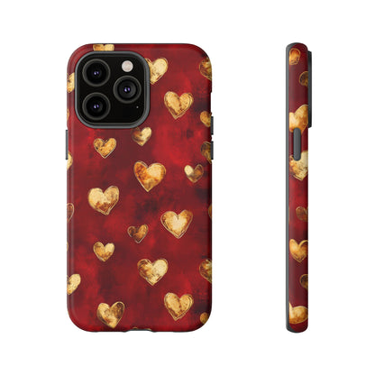 Midas Touch: Gilded Hearts - Phone Case