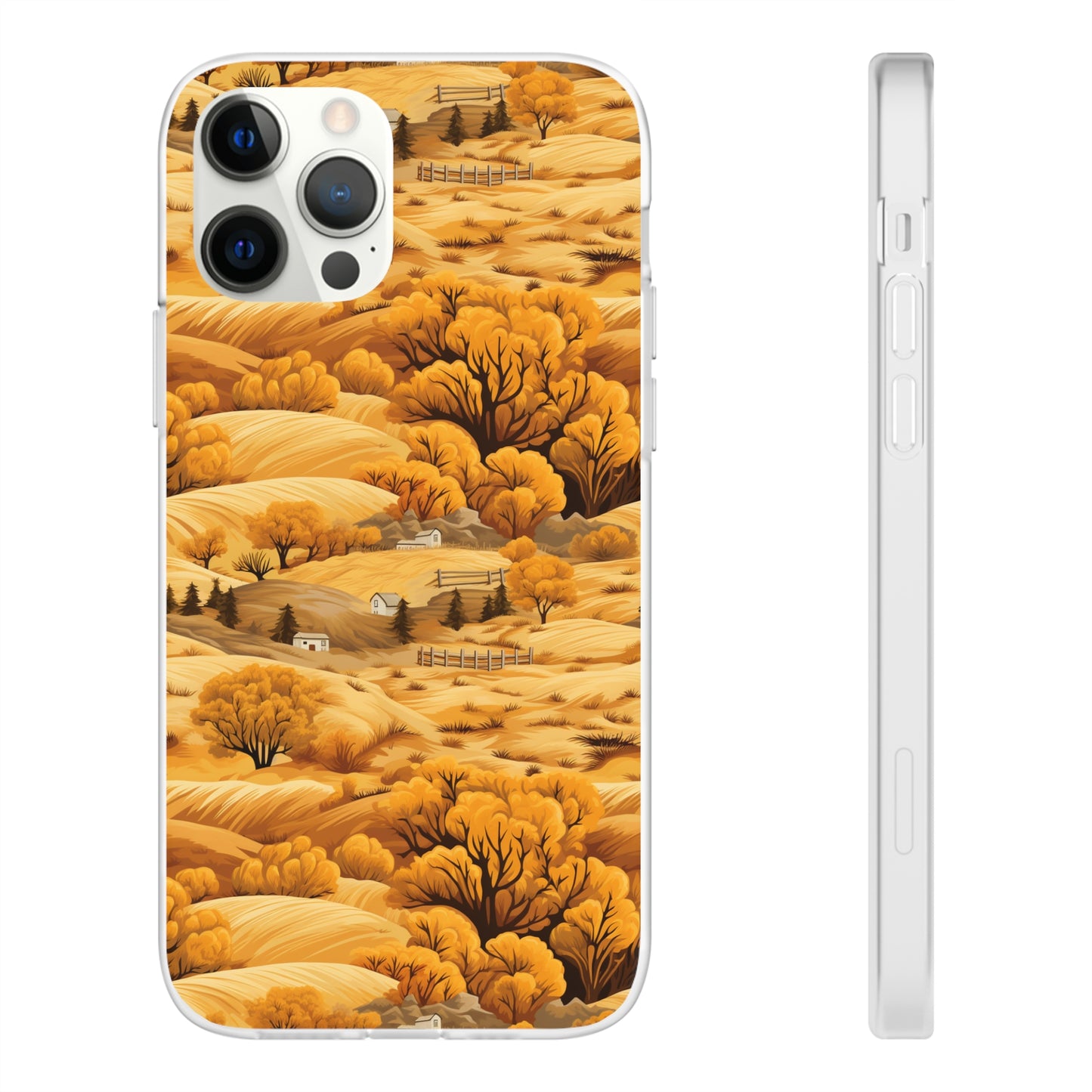 Rural Rhapsody: Early Autumn Farm Tales - Flexible Phone Case