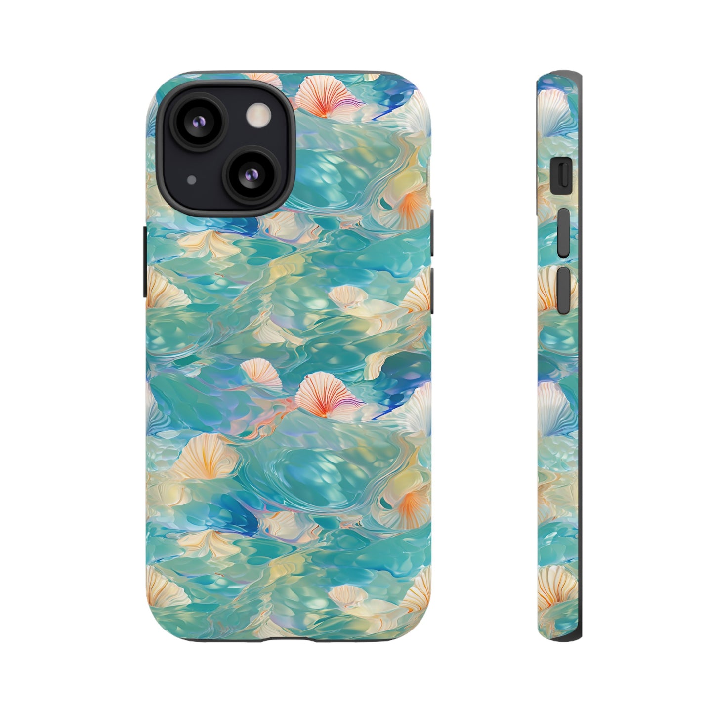 Watercolour Seashell Wonders - Protective Tough Phone Case