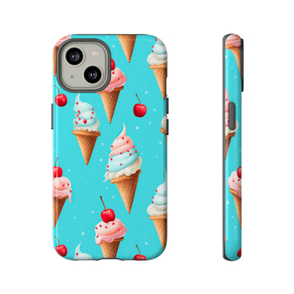 Sundae Funday - Ice Cream Cone Pattern Phone Case - iPhone & Samsung Compatible Phone Case Pattern Symphony   