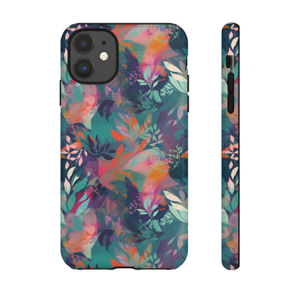 Botanical Bliss - Stylized Abstract Flower Design Tough Phone Case