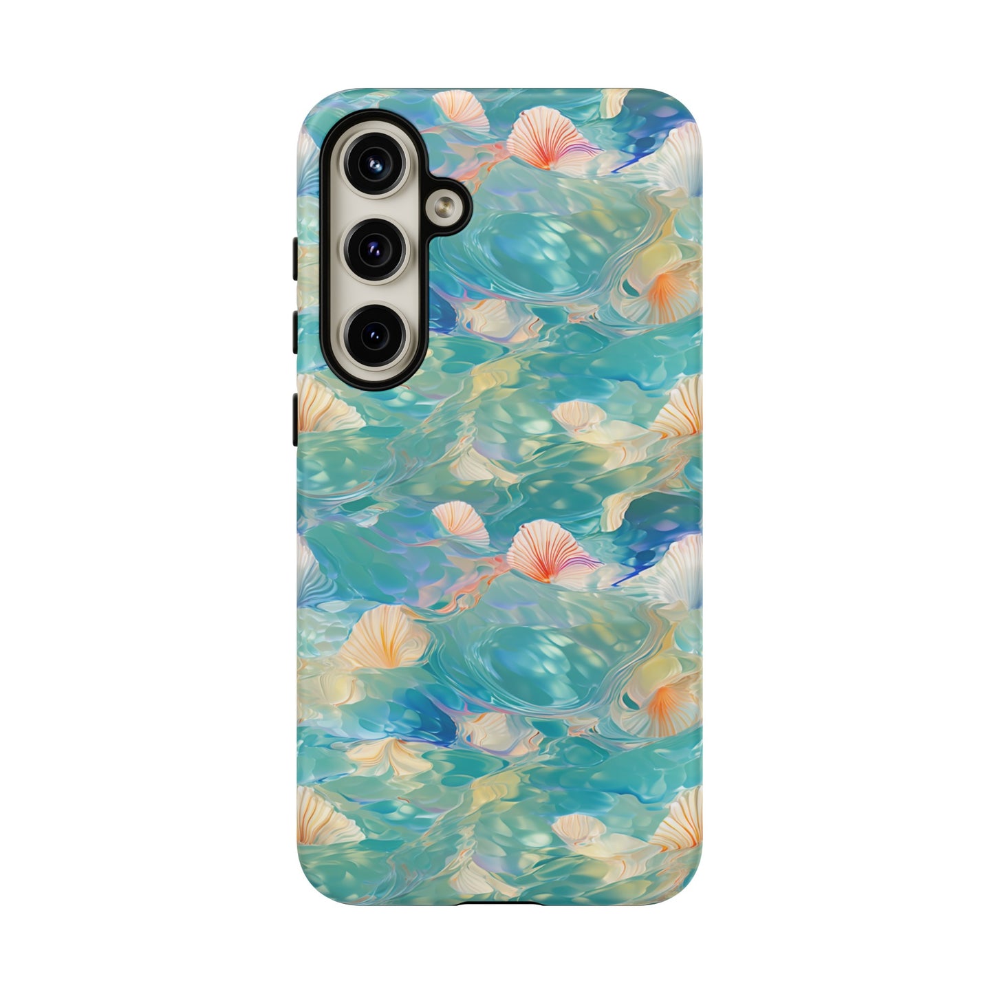 Watercolour Seashell Wonders - Protective Tough Phone Case