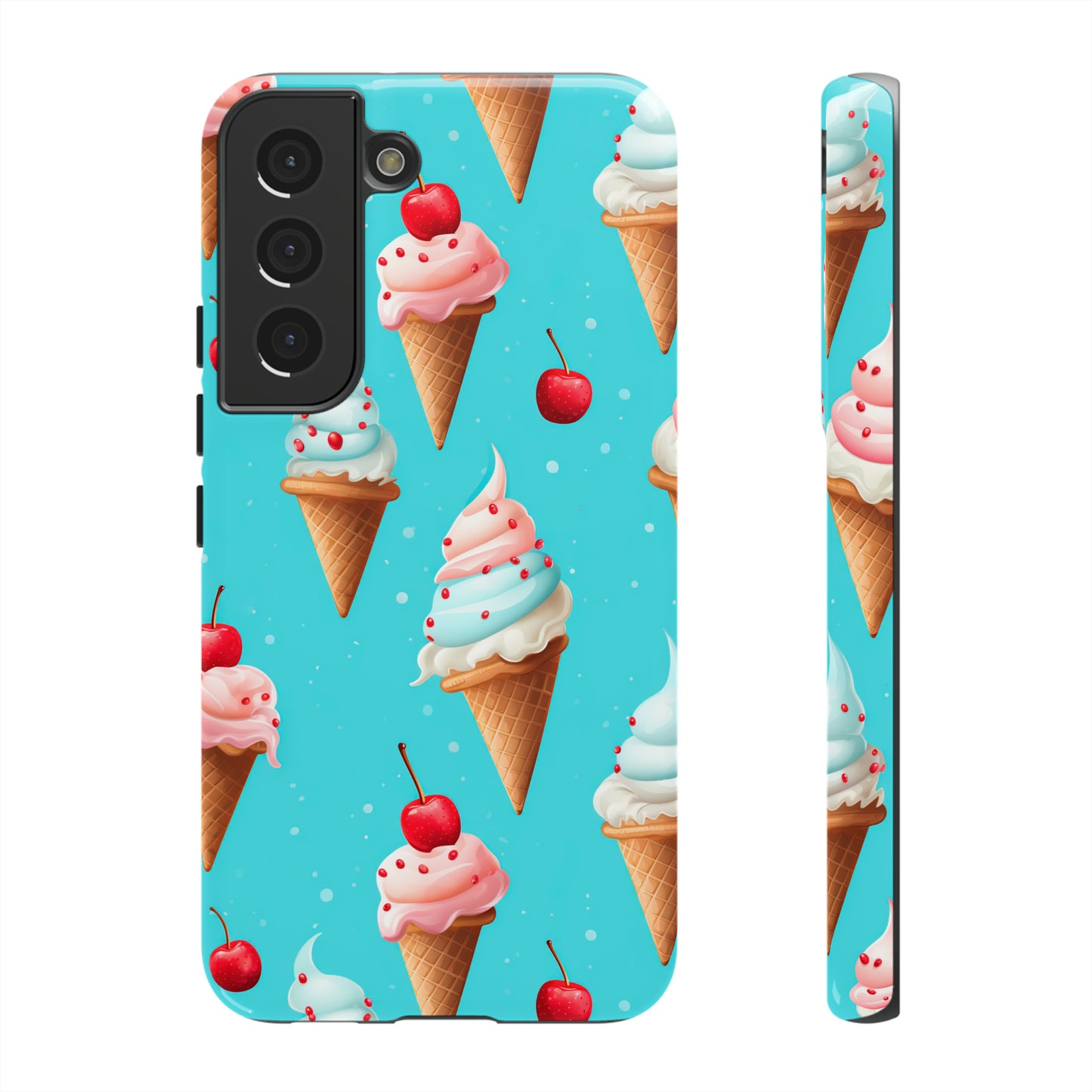 Sundae Funday - Ice Cream Cone Pattern Phone Case - iPhone & Samsung Compatible Phone Case Pattern Symphony   