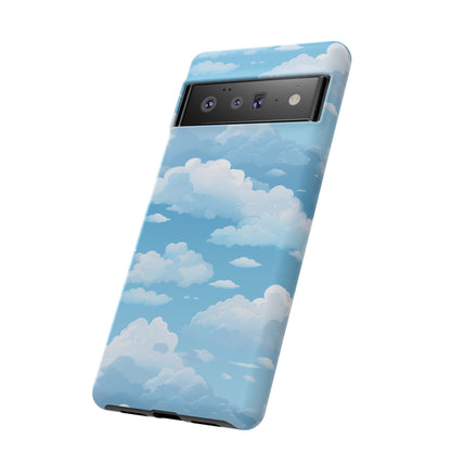 Azure Horizon Phone Case - Majestic Sky & Cloud Pattern - Tough Phone Case