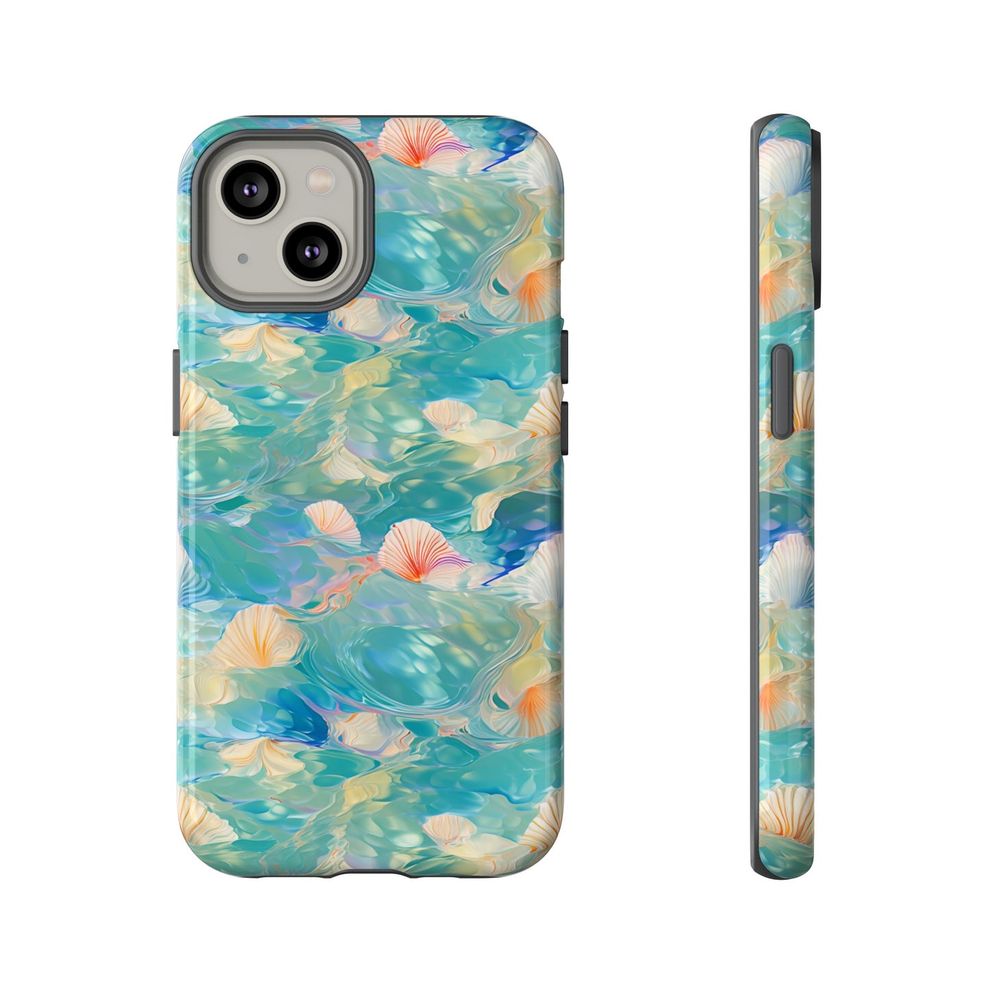 Watercolour Seashell Wonders - Protective Tough Phone Case