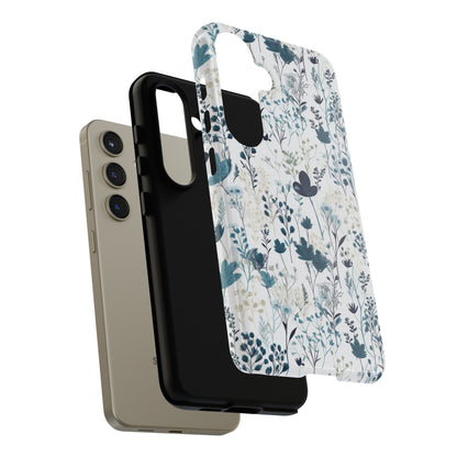 Serene Blue Wildflower - Phone Case