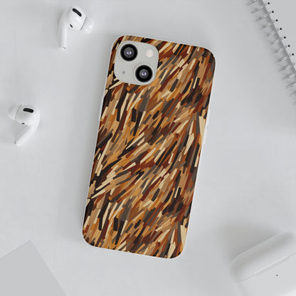 Fragmented Forest: Autumn's Abstract Palette Flexible Phone Case