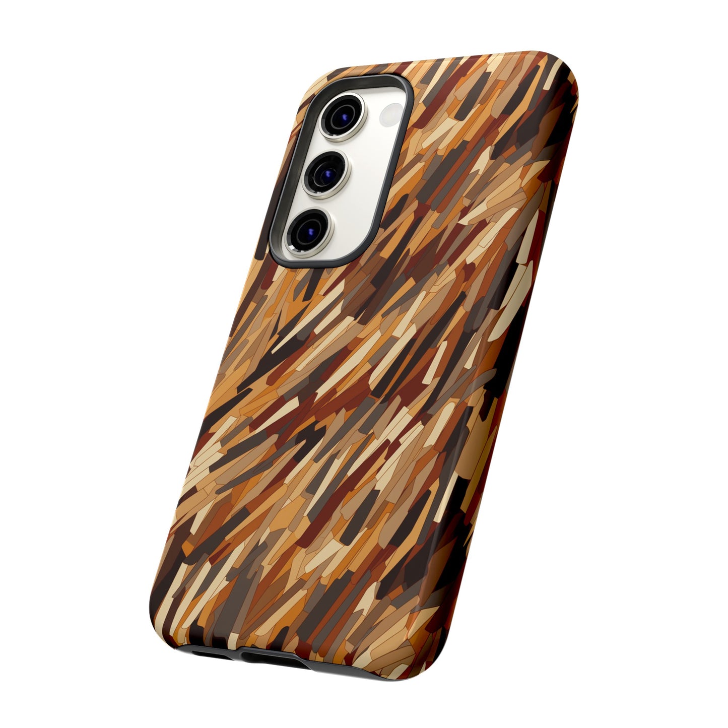 Fragmented Forest: Autumn's Abstract Palette Tough Phone Case