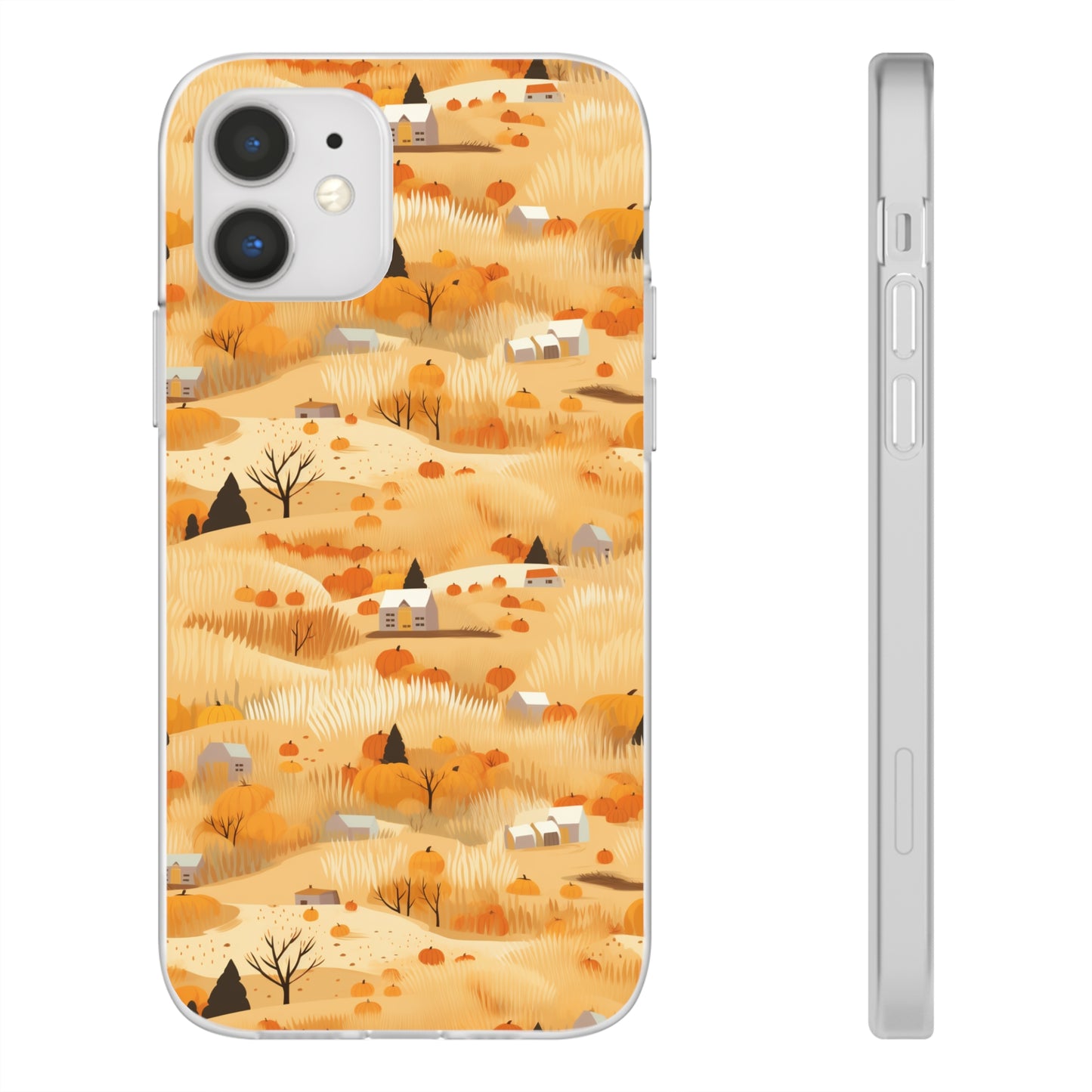 Harvest Homestead: Whimsical Autumn Villages - Flexible Phone Case