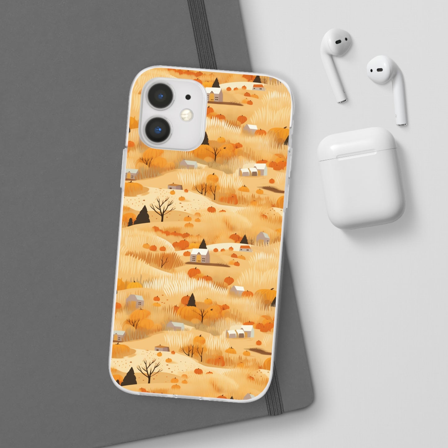 Harvest Homestead: Whimsical Autumn Villages - Flexible Phone Case