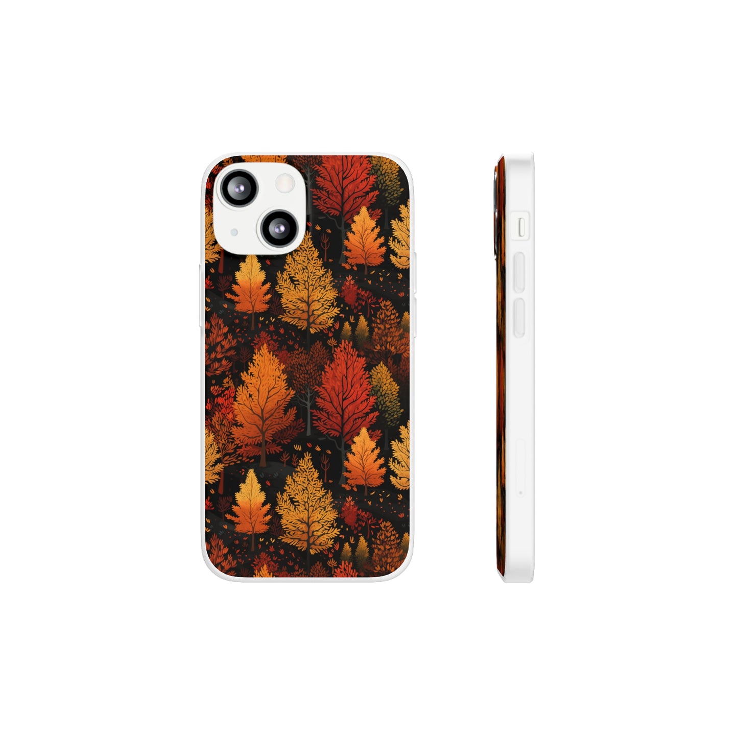 Bronzed Forest: A Chromatic Landscape - Flexible Phone Case