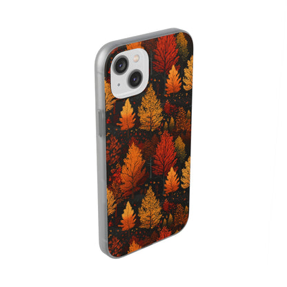 Bronzed Forest: A Chromatic Landscape - Flexible Phone Case