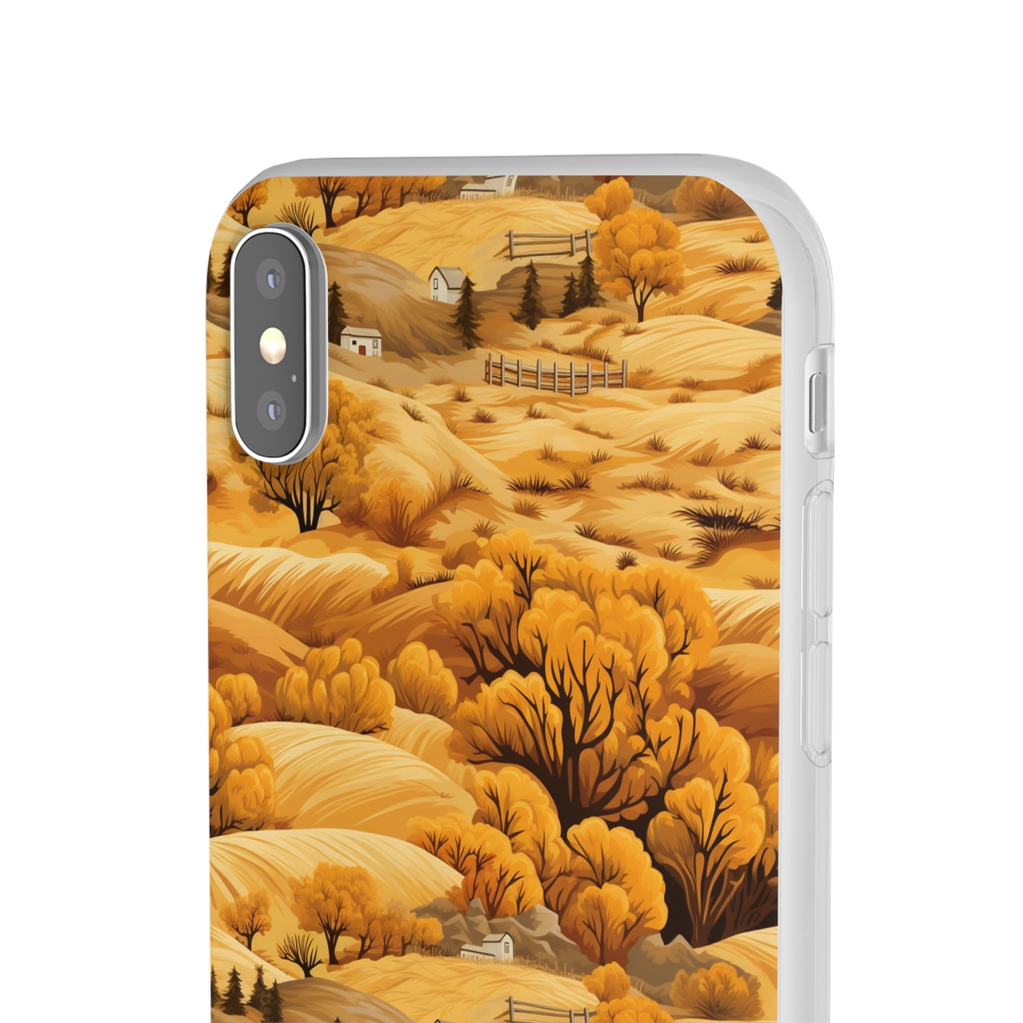 Rural Rhapsody: Early Autumn Farm Tales - Flexible Phone Case