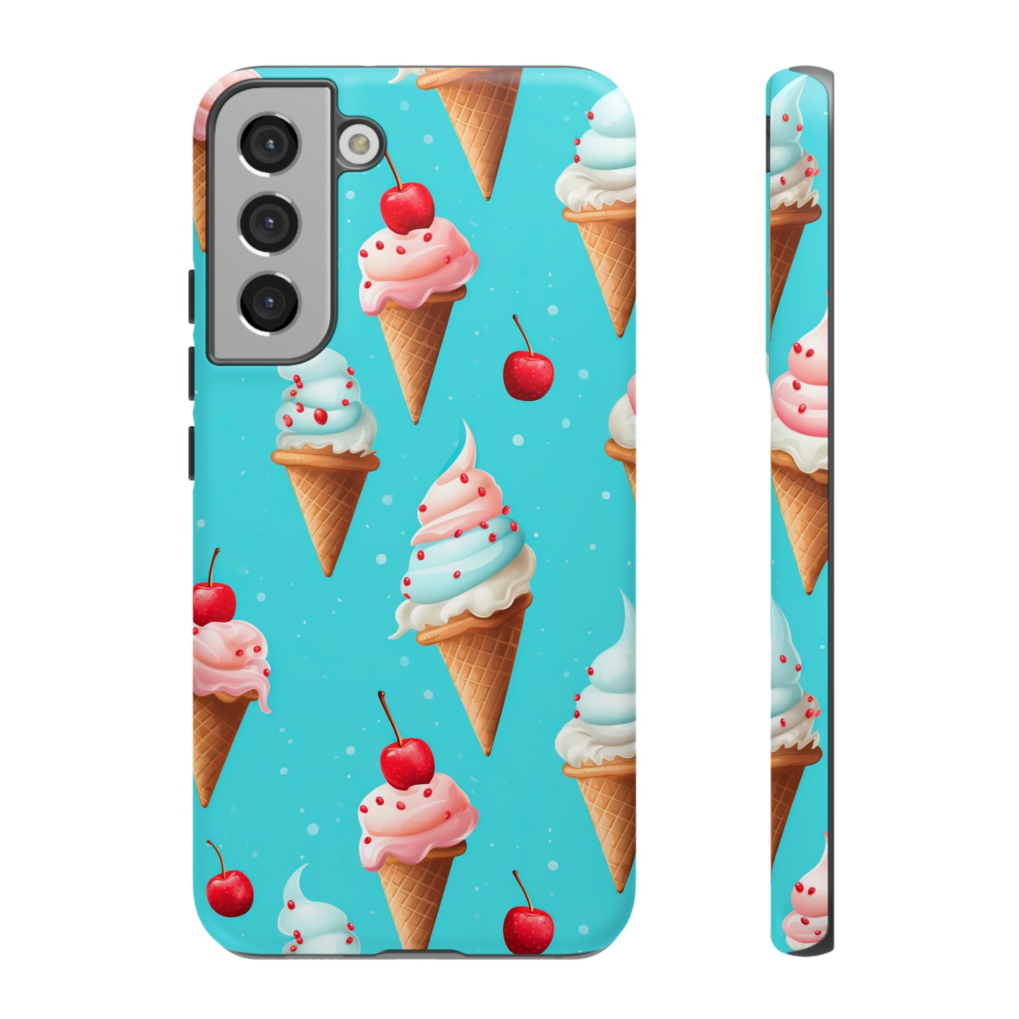 Sundae Funday - Ice Cream Cone Pattern Phone Case - iPhone & Samsung Compatible Phone Case Pattern Symphony   