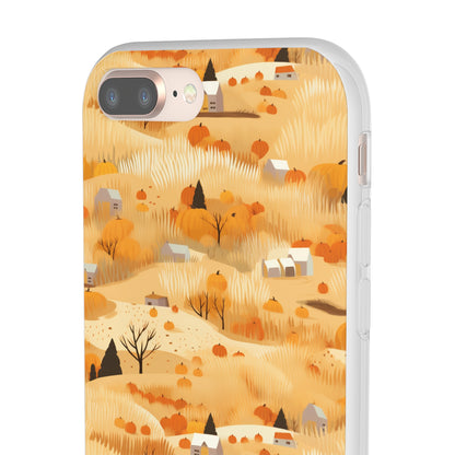 Harvest Homestead: Whimsical Autumn Villages - Flexible Phone Case