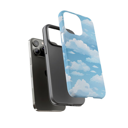 Azure Horizon Phone Case - Majestic Sky & Cloud Pattern - Tough Phone Case