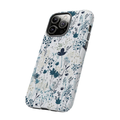 Serene Blue Wildflower - Phone Case