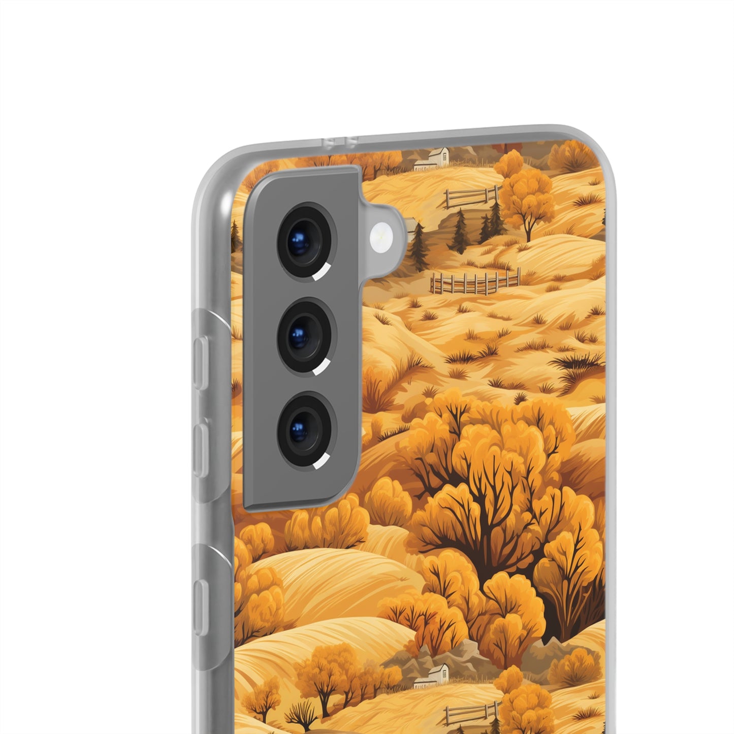 Rural Rhapsody: Early Autumn Farm Tales - Flexible Phone Case