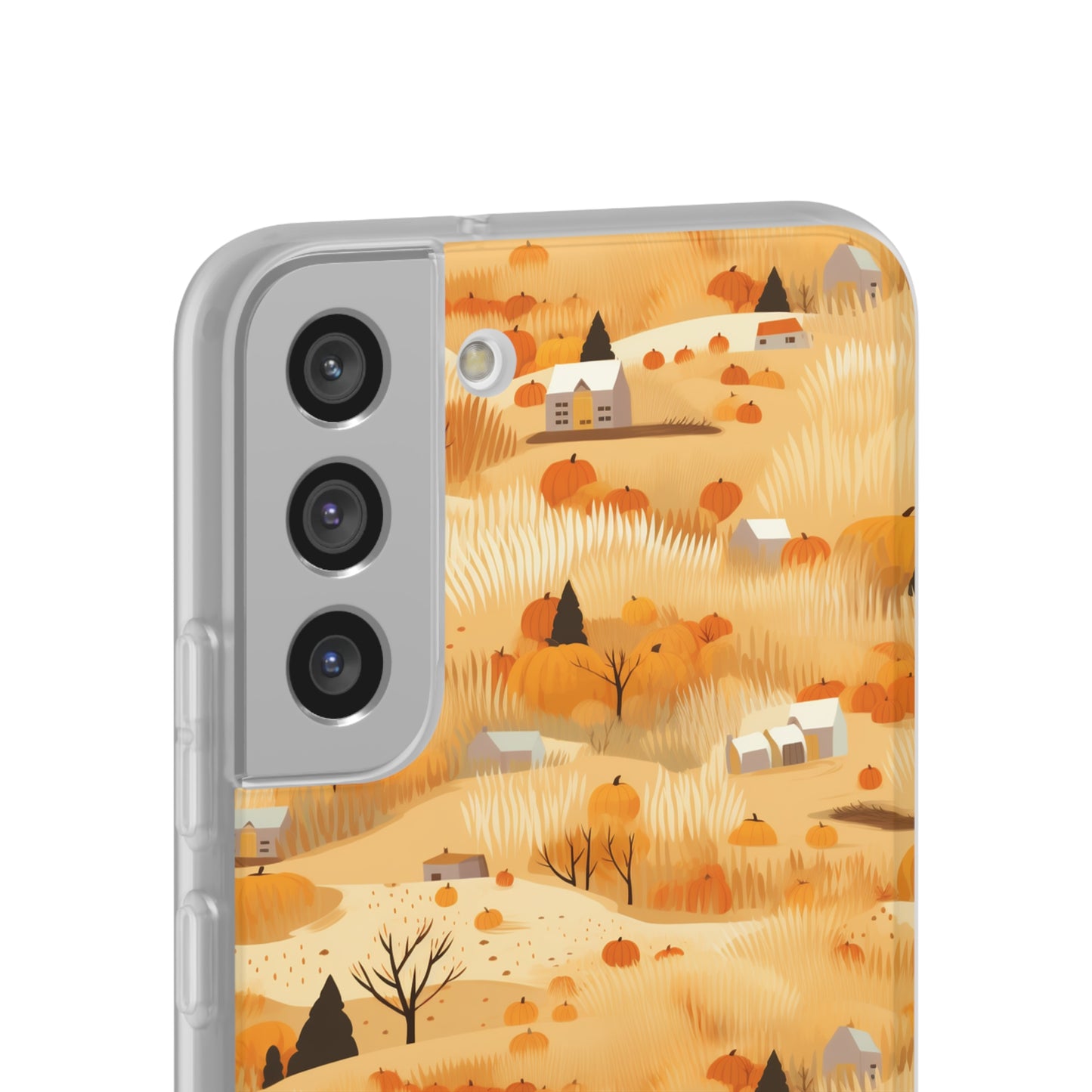 Harvest Homestead: Whimsical Autumn Villages - Flexible Phone Case