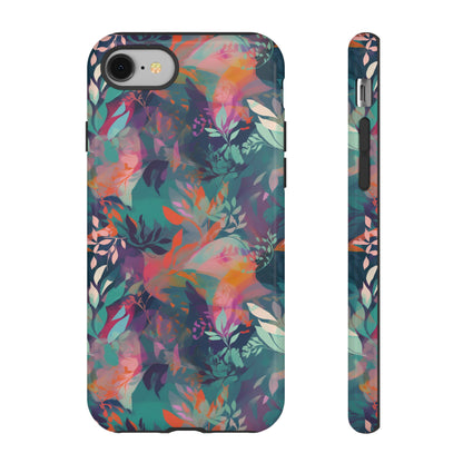 Botanical Bliss - Stylized Abstract Flower Design Tough Phone Case