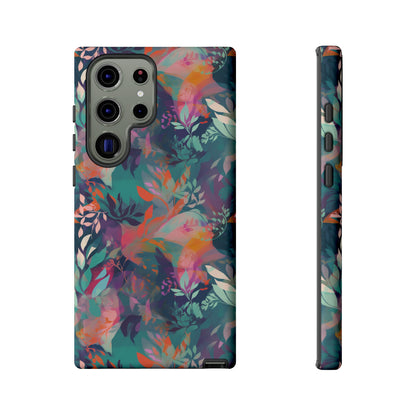 Botanical Bliss - Stylized Abstract Flower Design Tough Phone Case