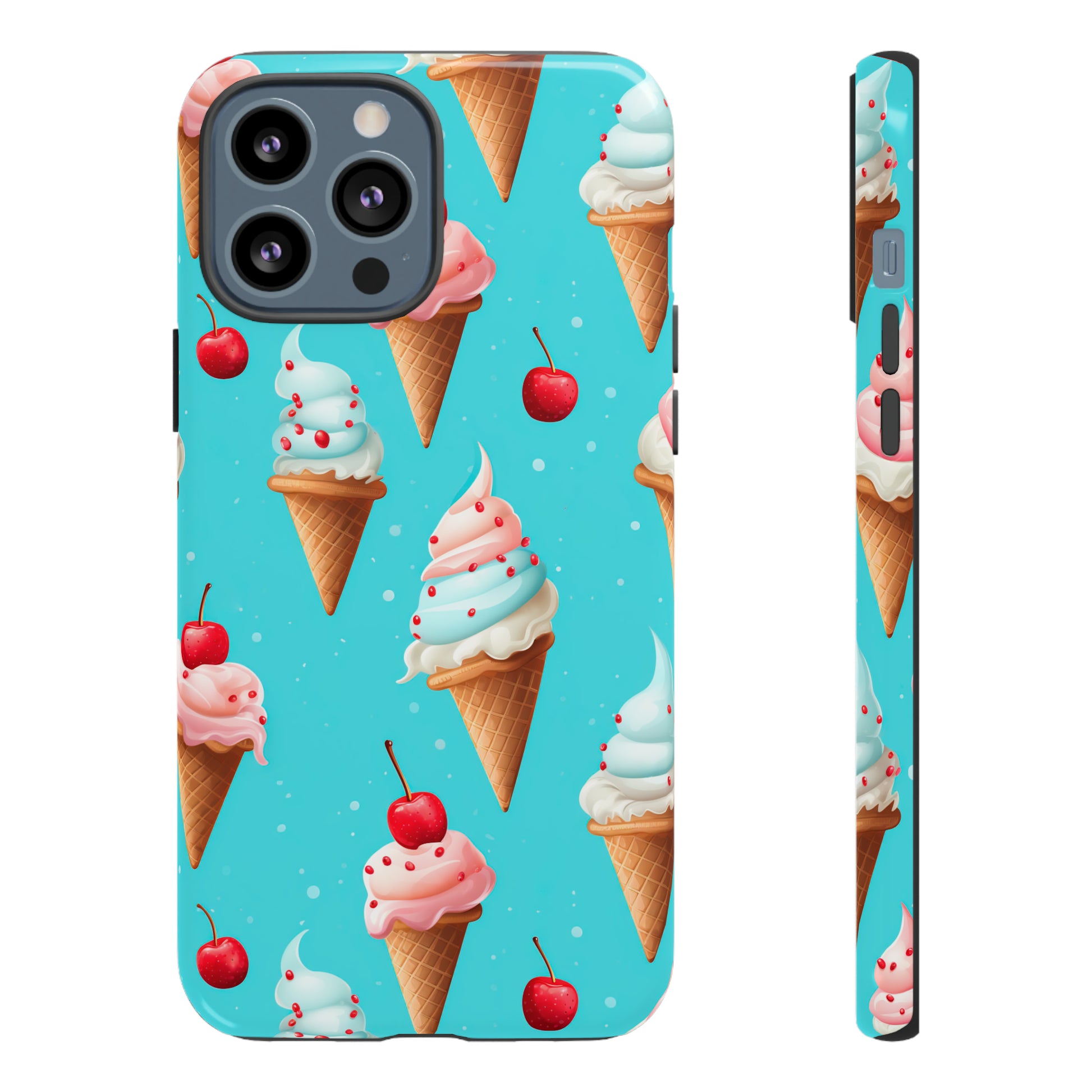 Sundae Funday - Ice Cream Cone Pattern Phone Case - iPhone & Samsung Compatible Phone Case Pattern Symphony   