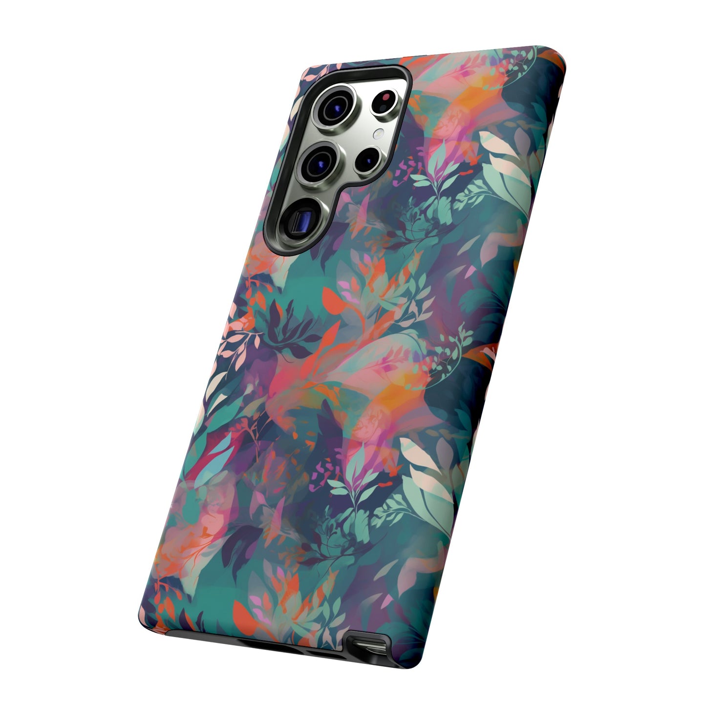 Botanical Bliss - Stylized Abstract Flower Design Tough Phone Case