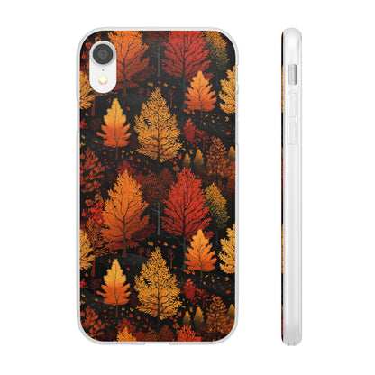 Bronzed Forest: A Chromatic Landscape - Flexible Phone Case