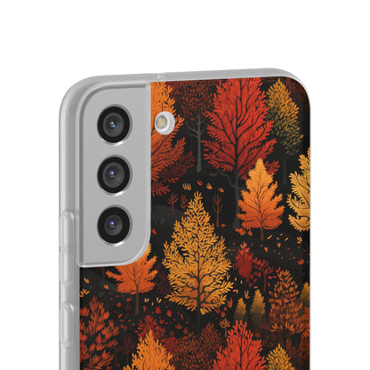 Bronzed Forest: A Chromatic Landscape - Flexible Phone Case