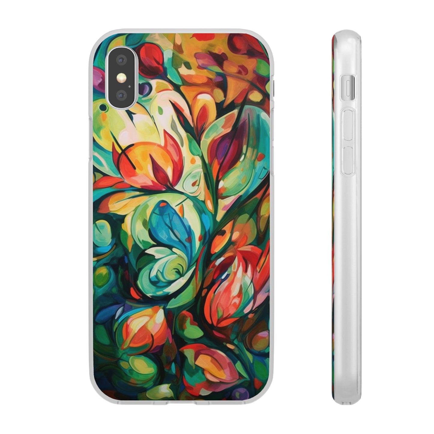 Spring Flourish Phone Case - Artistic Floral Elegance - Spring Collection - Flexi Cases Phone Case Pattern Symphony   