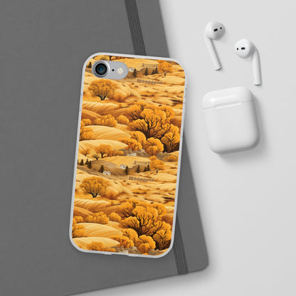 Rural Rhapsody: Early Autumn Farm Tales - Flexible Phone Case