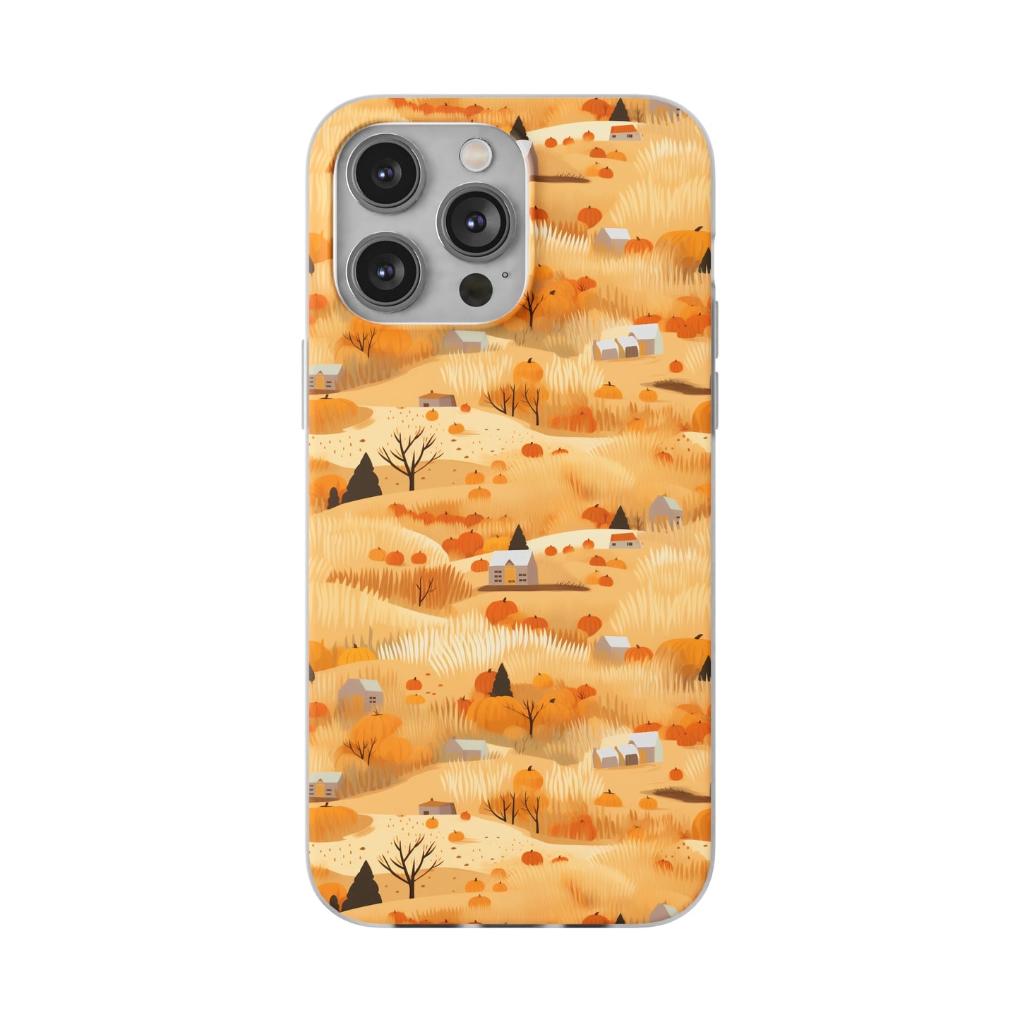 Harvest Homestead: Whimsical Autumn Villages - Flexible Phone Case