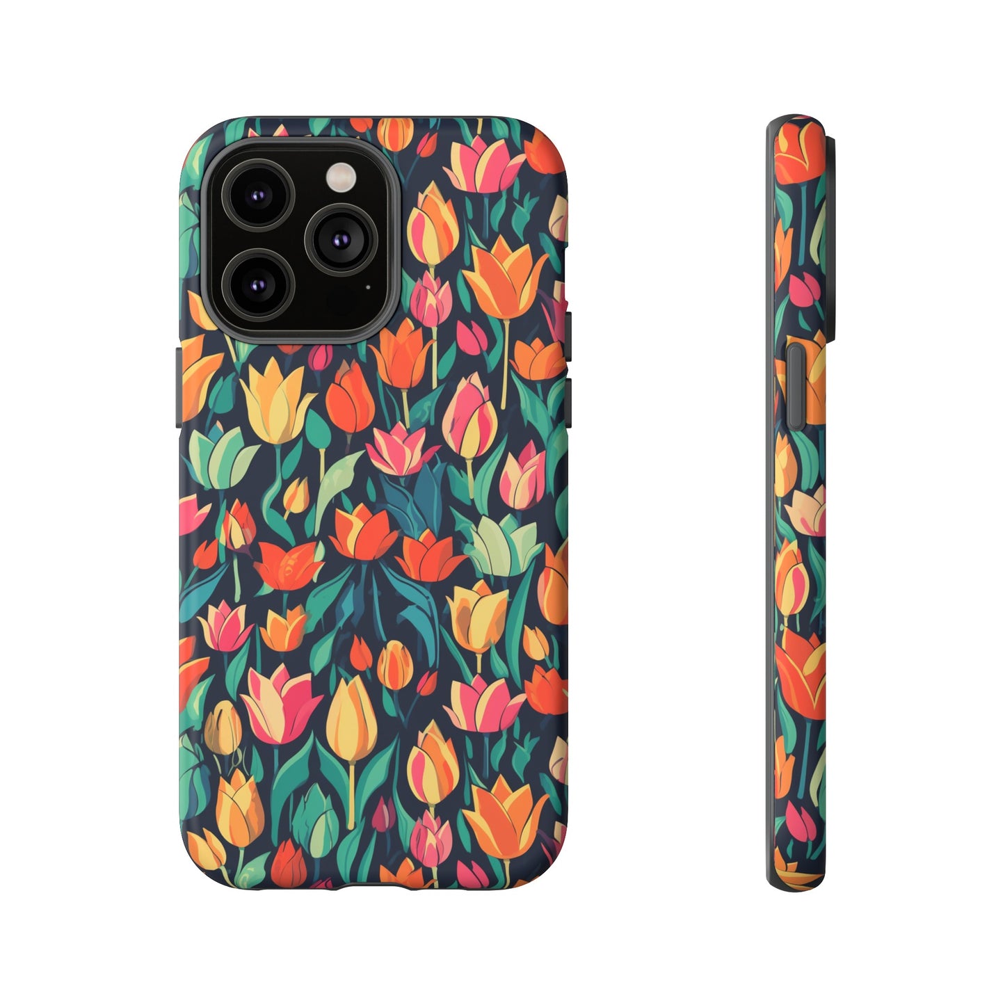 Tulip Medley Tough Phone Case - Vibrant Spring Floral Design