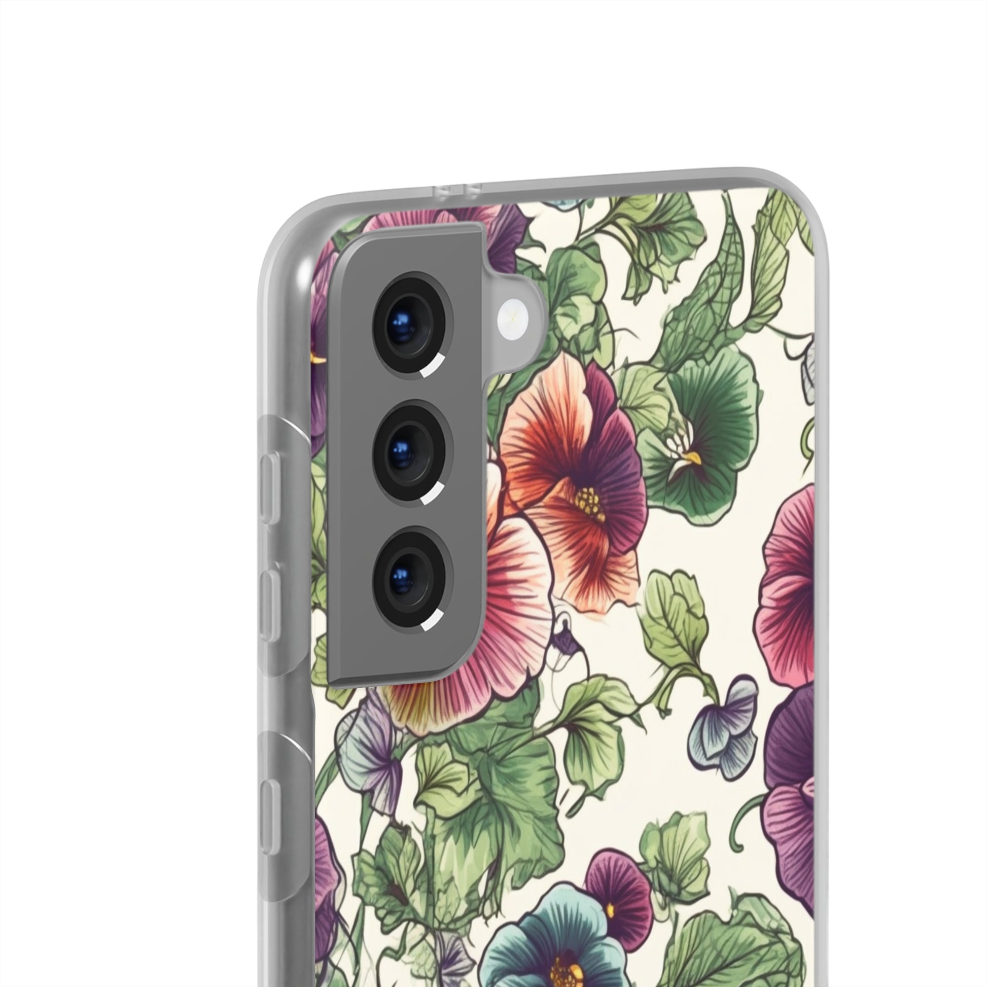 Watercolour Pansy Phone Case - Delicate Floral Elegance - Spring Collection - Flexi Cases Phone Case Pattern Symphony   